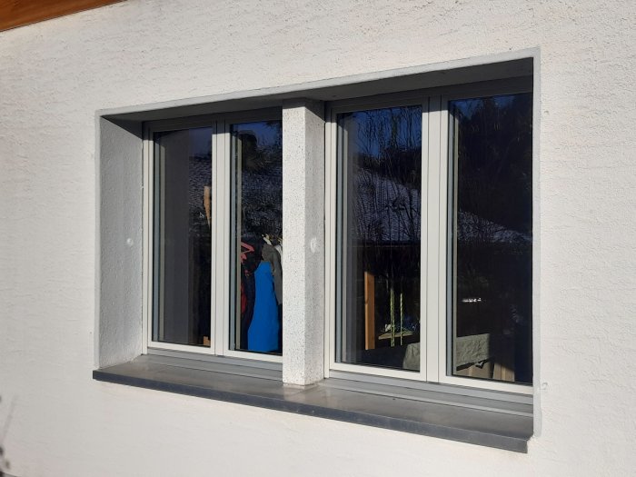 HolzMetall Fenster, aussen Achatgrau nach Ral